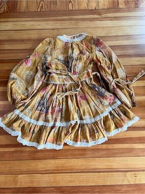 Zimmermann | Dresses | Zimmermann Eden Printed Linen Silk Mididress |  Poshmark